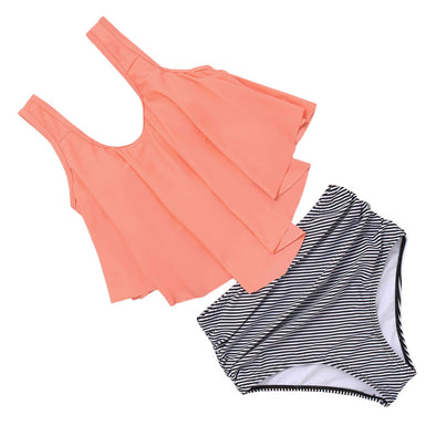 Emmy Peach Stripe Tankini