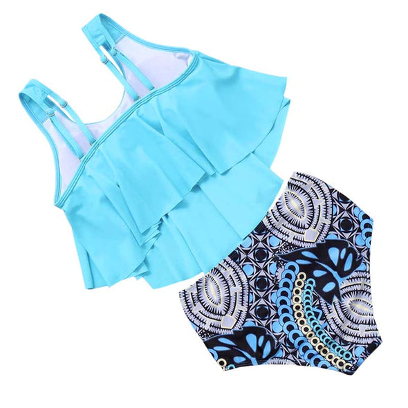 Emmy Black Leaf Tankini