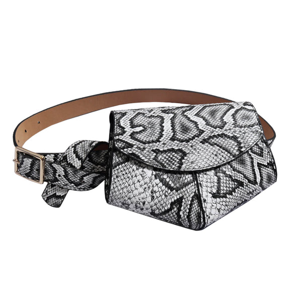 Addison Tan Snake Fanny Pack