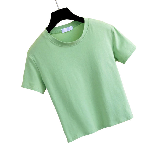 Kat Crop Tee (9 colors)