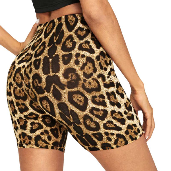 Kelani Leopard Sport Shorts