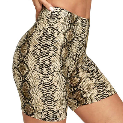 Kelani Snake Print Sport Shorts