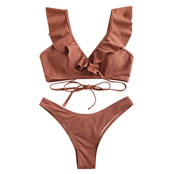 Kaley Spice Ruffle Bikini