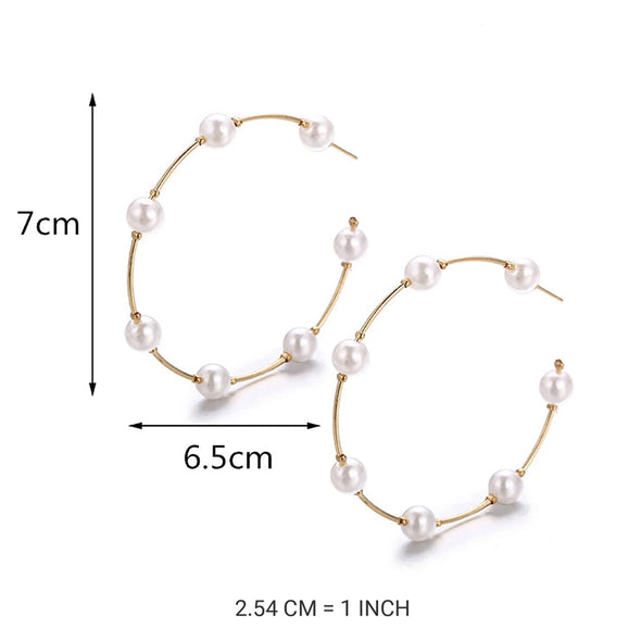 Pearl Hoop Earrings