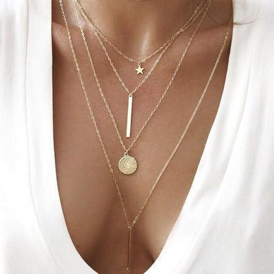 Layered Pendant Necklace