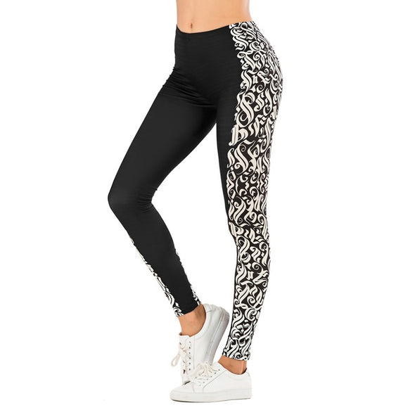 Gemma White Geo Yoga Pant