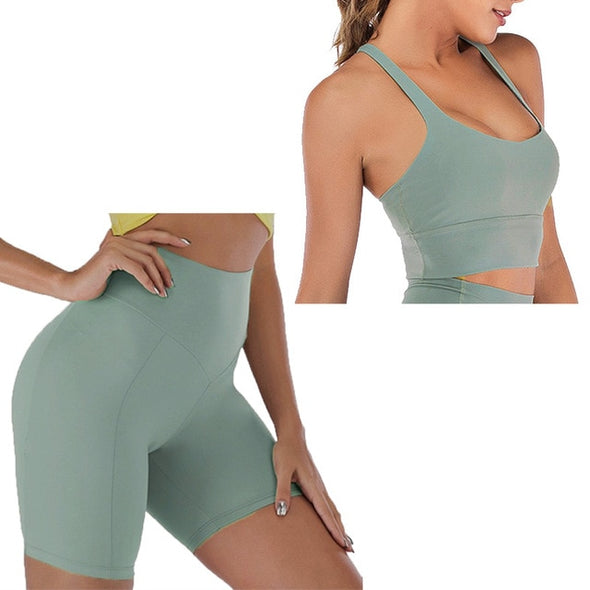 Naked-Feels Yoga Short 2-Piece Set